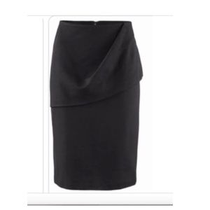 Cabi Black Overlay Pencil Skirt